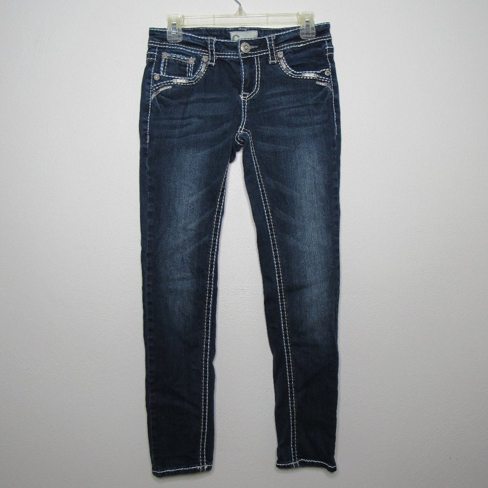 CHARME Denim Embellished Skinny Jeans Size 27